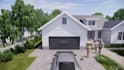 design house exterior 3d model, rendering, walkthrough