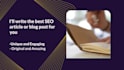 provide best SEO article writing service