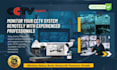do remote cctv system monitoring and support