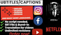 add professional synced subtitles or captions to your video