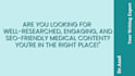 write SEO optimized health and wellness blog posts