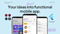 convert  figma or xd ui to flutter mobile app