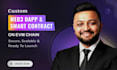 create an evm chain based crypto web3 dapp and smart contract