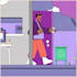 do 2d traditional animation, frame by frame animation, hand drawn, 2d line art