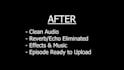 do noise reduction, cleaning, and echo reduction in audio or video