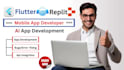 develop and host flutter app with a custom replit backend, be flutter developer