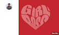 do word art in a heart shape