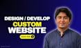 build cms custom website development full stack front end back end developer