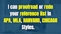 prepare reference list in apa, chicago, harvard, mla style