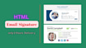 design clickable HTML email signature