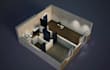 3d floor plans, axonometric and isometric views