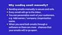 do email marketing by sending emails manually 1 by 1
