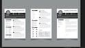 be professional modern resume design cv, cover letter layout