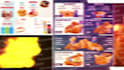 design animated static digital menu, TV screen or menu board