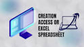 create custom excel spreadsheet with formulas or access database