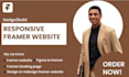 build a professional framer website design or framer landing page