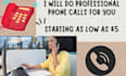 make professional phone calls USA and canada