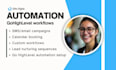 build gohighlevel ghl funnel, CRM automaton, workflow automation setup, survey