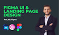 do modern website design using figma UI UX or landing page