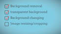 make transparent background of 10 images