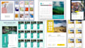 design pro creative print ready digital calendar, desk,wall