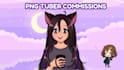 create custom cute anime chibi style avatar for your streams