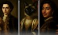 create a royal style portrait of you and your pet