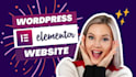 build wordpress website with any elementor theme