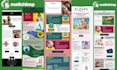 setup mailchimp template and email marketing automation
