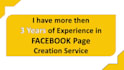 do facebook page creation and setup services for your brand
