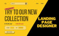 design landing page and banner images in figma