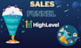 setup a converting sales funnel clickfunnel gohighlevel samcart landing page