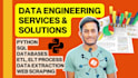 do data engineering project, python, sql, etl process, elt, extract, transform