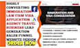 generate immigration law firm, visa, travel agency leads and website design