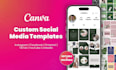 design a canva templates for your social media posts