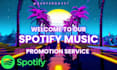 increase your spotify streams and followers, real promotion