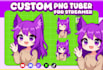 create chibi or anime pngtuber avatar for your streaming
