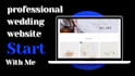 create or customize a professional wedding website for you