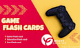 create a game flash card for you