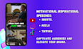 create motivational videos shorts and reels