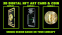 3d nft animation card design for promotion minting sites