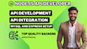 do node js API development for your web or mobile app