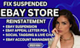 reinstate permanent ebay suspension invoice ebay restriction with appeal letter