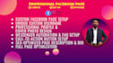 create and setup professional fb page, optimize and automate
