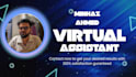 be your virtual assistant for scheduling, customer service and web research jobs