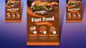 design corporate  real estate food flyer and broucher