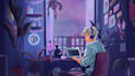 create lofi, anime style illustrations and animated loops