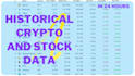 get you historical crypto, stock market, financial data
