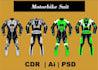 design motorbike suit gloves and jackets