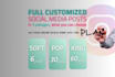 fully design brand aesthetic social media posts for you